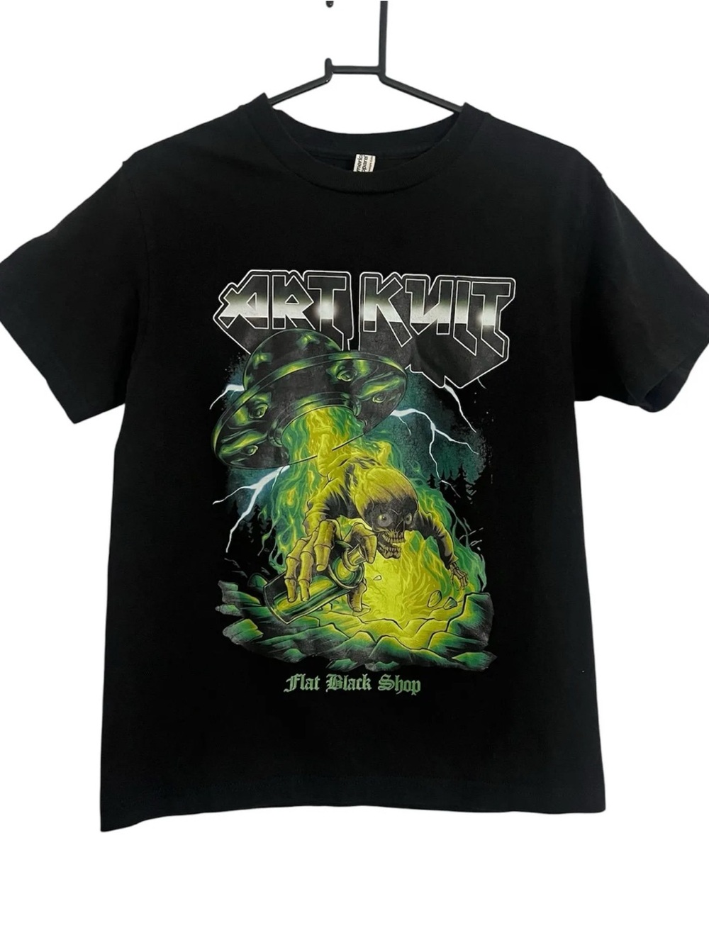 6 ART KULT ALIEN UFO HORROR TEE- SMALL
